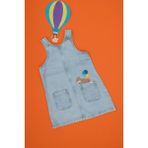 U.S. Polo Assn. Kız Çocuk Açık Mavi A-Form Jean Elbise 50304272-DN0021 - 13 - 14 Yaş