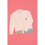 U.s. Polo Assn. Kız Çocuk Açık Pembe Hırka (Triko) 50316267-VR078 - 3 - 4 Yaş