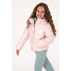 U.S. Polo Assn. Kız Çocuk Açık Pembe Kapüşonlu Mont 50313056-VR078 - 5 - 6 Yaş