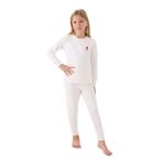 U.S. Polo Assn Kız Çocuk Beyaz Pijama Takımı