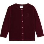 U.S. Polo Assn. Kız Çocuk Bordo Triko Hırka Kolsuz Slim Fit Tek Cepli Kumaş %83 Akrilik - 7 - 8 Yaş