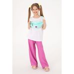 U.S. Polo Assn. Kız Çocuk Fuşya Loose Fit Modal Karışımlı Kanvas Pantolon 50309120-vr023