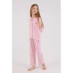 U.s. Polo Assn Kız Çocuk Gömlek Pijama Açık Fuşya