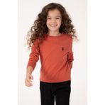 U.S. Polo Assn. Kız Çocuk Gül Kurusu Bisiklet Yaka Basic Kazak 50316808-VR026 - 11 - 12 Yaş