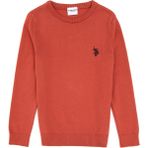 U.S. Polo Assn. Kız Çocuk Gül Kurusu Bisiklet Yaka Basic Kazak 50316808-VR026 - 5 - 6 Yaş