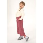 U.S. Polo Assn. Kız Çocuk Gül Kurusu Pantolon (Kanvas-Chino) 50301365-VR026 - 3 - 4 Yaş - Dropsuz