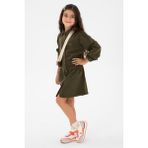 U.S. Polo Assn. Kız Çocuk Haki Denim Elbise Trend Stil Kolsuz Günlük Kullanım İçin 50272317-VR027 - 13 - 14 Yaş - Haki - 289