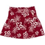 U.S. Polo Assn. Kız Çocuk Koyu Frambuaz Çiçek Desenli Örme Etek 50317971-VR104 - 5 - 6 Yaş