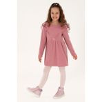 U.S. Polo Assn. Kız Çocuk Koyu Pembe T-Shirt Elbise Trend Stil Günlük Kullanım İçin 50318088-VR167 - 4 - 5 Yaş