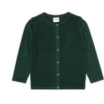U.S. Polo Assn. Kız Çocuk Koyu Yeşil Düğmeli Bisiklet Yaka Triko Hırka 50316292-VR079 - 7 - 8 Yaş