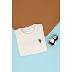 U.S. Polo Assn. Kız Çocuk Krem Basic Bisiklet Yaka Kazak 50275851-VR071 - 7 - 8 Yaş
