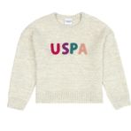 U.S. Polo Assn. Kız Çocuk Krem Kazak /Triko 50271878-VR071 - 9 - 10 Yaş