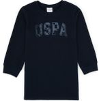 U.S. Polo Assn. Kız Çocuk Lacivert Payet İşlemeli Sweat Örme Elbise 50315624-VR033 - 11 - 12 Yaş