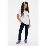 U.S. Polo Assn. Kız Çocuk Lacivert Toothpick Fit Kanvas Pantolon 50309130-VR033 - 3 - 4 Yaş - Dropsuz