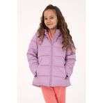 U.S. Polo Assn. Kız Çocuk Lila Kapüşonlu Kaban 50313073-VR034