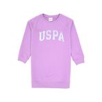U.S. Polo Assn. Kız Çocuk Lila Payet Detaylı Bisiklet Yaka Sweat Örme Elbise 50314313-VR034