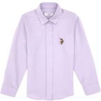 U.S. Polo Assn. Kız Çocuk Lila Uzun Kollu Basic Gömlek 50317629-VR245 - Lavanta - 3 - 4 Yaş
