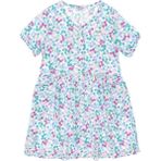 U.S. Polo Assn. Kız Çocuk Mint Desenli Krep Kumaş Dokuma Elbise 50299339-VR019 - 8 - 9 Yaş - Ekru