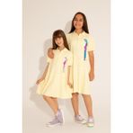 U.S. Polo Assn. Kız Çocuk Neon Sarı Kısa Kol Dokuma Elbise 50262735-VR168 - 13 - 14 Yaş - Citron