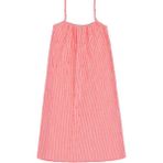 U.S. Polo Assn. Kız Çocuk Pembe Çizgili A-Form Askılı Dokuma Elbise 50306579-VR167 - 13 - 14 Yaş - Koyu Pembe