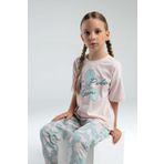 U.S. Polo Assn. Kız Çocuk Pembe Kısa Kol Pijama Takım