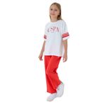 U.S. Polo Assn. Kız Çocuk Pijama Takım, 4-5 Yaş, US2525-C-V1, Turuncu, kız-çocuk