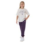 U.S. Polo Assn. Kız Çocuk Pijama Takımı - 4 - 5 Yaş - Beyaz
