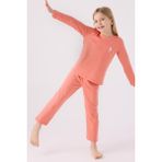 U.S. Polo Assn. Kız Çocuk Pijama Takımı - 5 - 6 Yaş - Pembe