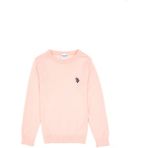 U.S. Polo Assn. Kız Çocuk Pudra Bisiklet Yaka Basic Kazak 50316808-VR042 - 7 - 8 Yaş