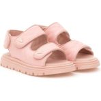 U.S. Polo Assn. Kız Çocuk Pudra Sandalet %100 Poliuretan Düz Topuklu Slip-on 33 Numara