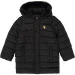 U.S. Polo Assn. Kız Çocuk Siyah Kapüşonlu Kaban 50313175-VR046 - 9 - 10 Yaş - Siyah-128