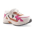 U.S. Polo Assn. Kız Çocuk Sneaker Beyaz-Pembe 101885743 4f Krenas 4pr - Beyaz - Pembe