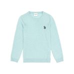 U.S. Polo Assn. Kız Çocuk Su Yeşili Bisiklet Yaka Basic Kazak 50293586-vr253