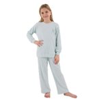 U.S. Polo Assn Kız Çocuk Su Yeşili Pijama Takımı, 5-6 Yaş, IB76845, Su Yeşili, kız-çocuk