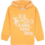 U.S. Polo Assn. Kız Çocuk Turuncu Kapüşonlu Sweatshirt 50311717-VR244 - Mango - 3 - 4 Yaş