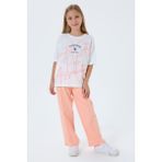 U.s. Polo Assn. Kız Çocuk Turuncu Pijama Takım - 9 - 10 Yaş
