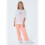 U.S. Polo Assn. Kız Çocuk Turuncu Pijama Takım
