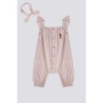 U.S. Polo Assn. Krem Kız Bebek Tulum - 1,5 - 2 Yaş