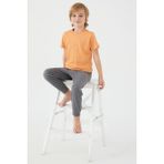 U.s. Polo Assn Light Yellow Texture Sarı Erkek Çocuk Kısa Kol Pijama Takım - 5-6 Yaş - Kavun