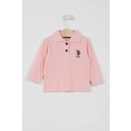 U.S. Polo Assn. Lisanslı Classic Somon Bebek Uzun Kol Yakalı Sweatshirt