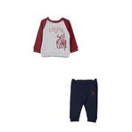 U.S. Polo Assn. Lisanslı Gri Melanj Erkek Bebek Uzun Kol Eşofman Takım