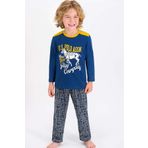 U.S. Polo Assn. Lisanslı Koyu Indigo Erkek Çocuk Pijama Takımı