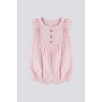 U.S. Polo Assn. Lisanslı Overalls Pembe Kız Bebek Tulum - 1,5 - 2 Yaş