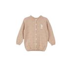 U.S. Polo Assn. Lisanslı Triko Camel Bebek Hırka