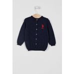 U.S. Polo Assn. Lisanslı Triko Lacivert Bebek Hırka