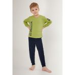 U.S. Polo Assn. Multicolored Yeşil Erkek Çocuk Uzun Kol Pijama Takım - Fıstık Yeşili - 5 - 6 Yaş