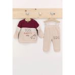 U.S. Polo Assn. Mummys Little Bordo Erkek Bebek Eşofman Takımı - 9 - 12 Ay