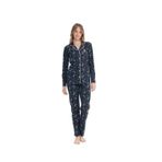 U.S. Polo Assn. Orijinal, Lisanslı Kadın Baskılı Boydan Patlı Pijama Takımı 17119