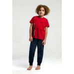 U.S. Polo Assn. Pamuk Kısa Kol Erkek Çocuk Pijama Takım 2013 - Kırmızı - 6 - 7 Yaş