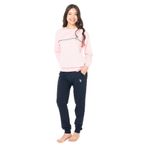 U.S. POLO ASSN. Pamuk Pijama Takımı, L, USPA20121W25-26, Pembe, Kadın
